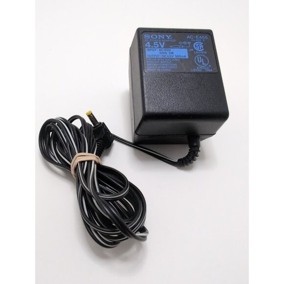 Sony Power Adapter 4.5V 0.5mA AC Power Supply 5W AC-E455D Genuine OEM - Picture 1 of 4